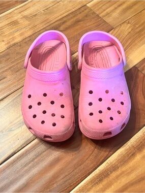 Pink crocs. Women’s size 9